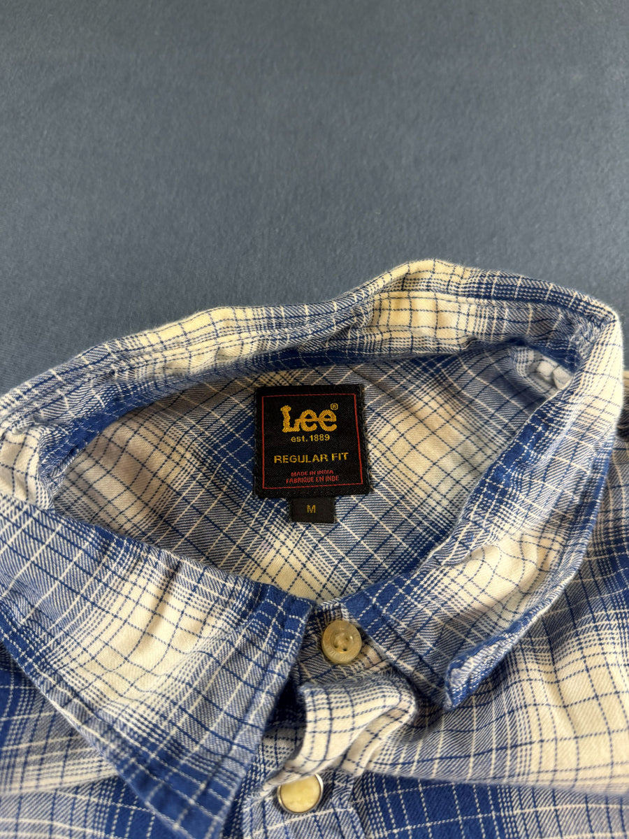 Lee Blouse blauw geruit