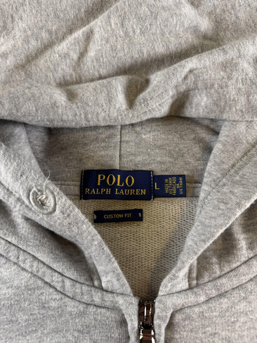 Polo Ralph Lauren Hoodie met rits grijs gemêleerd