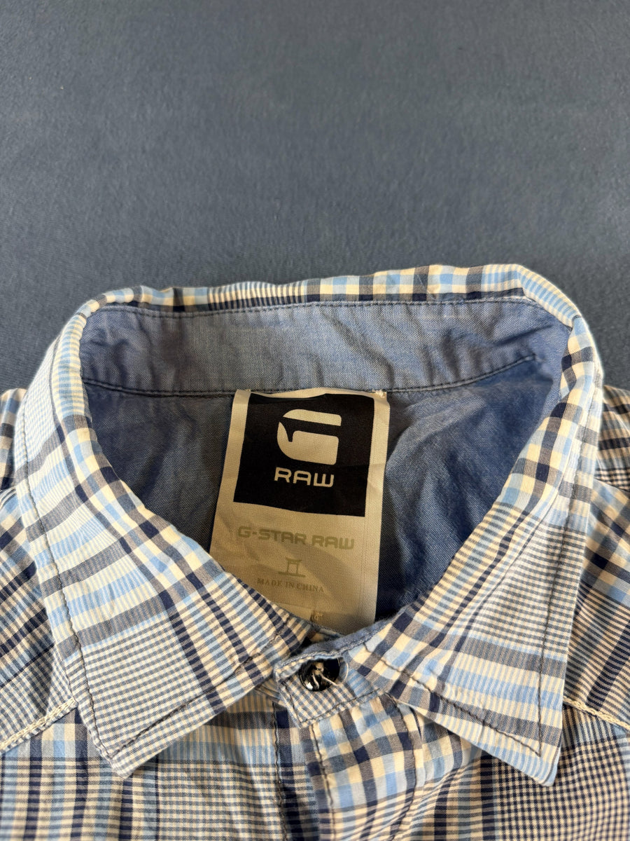 G-Star Blouse blauw geruit