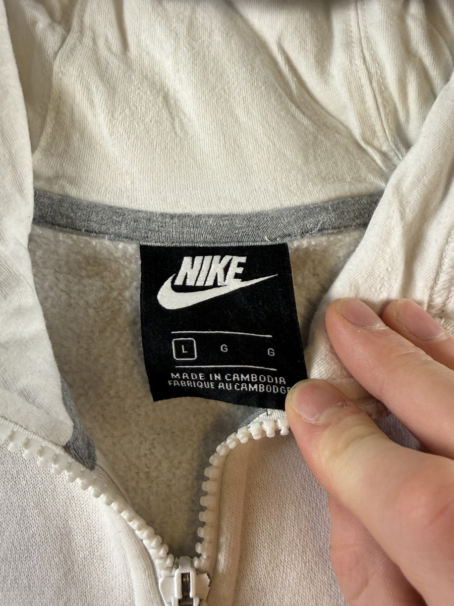 Nike hoodie wit maat L Just Do It