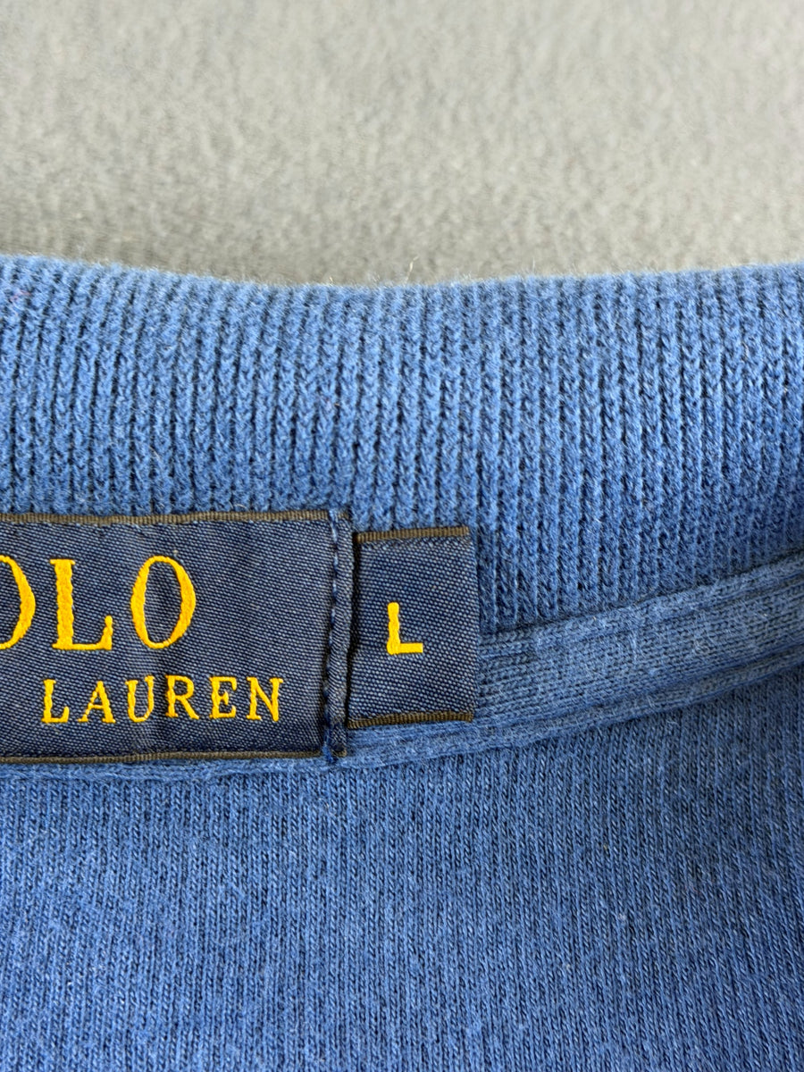 Polo Ralph Lauren trui blauw heren maat L sweater sweatshirt pullover hoodie