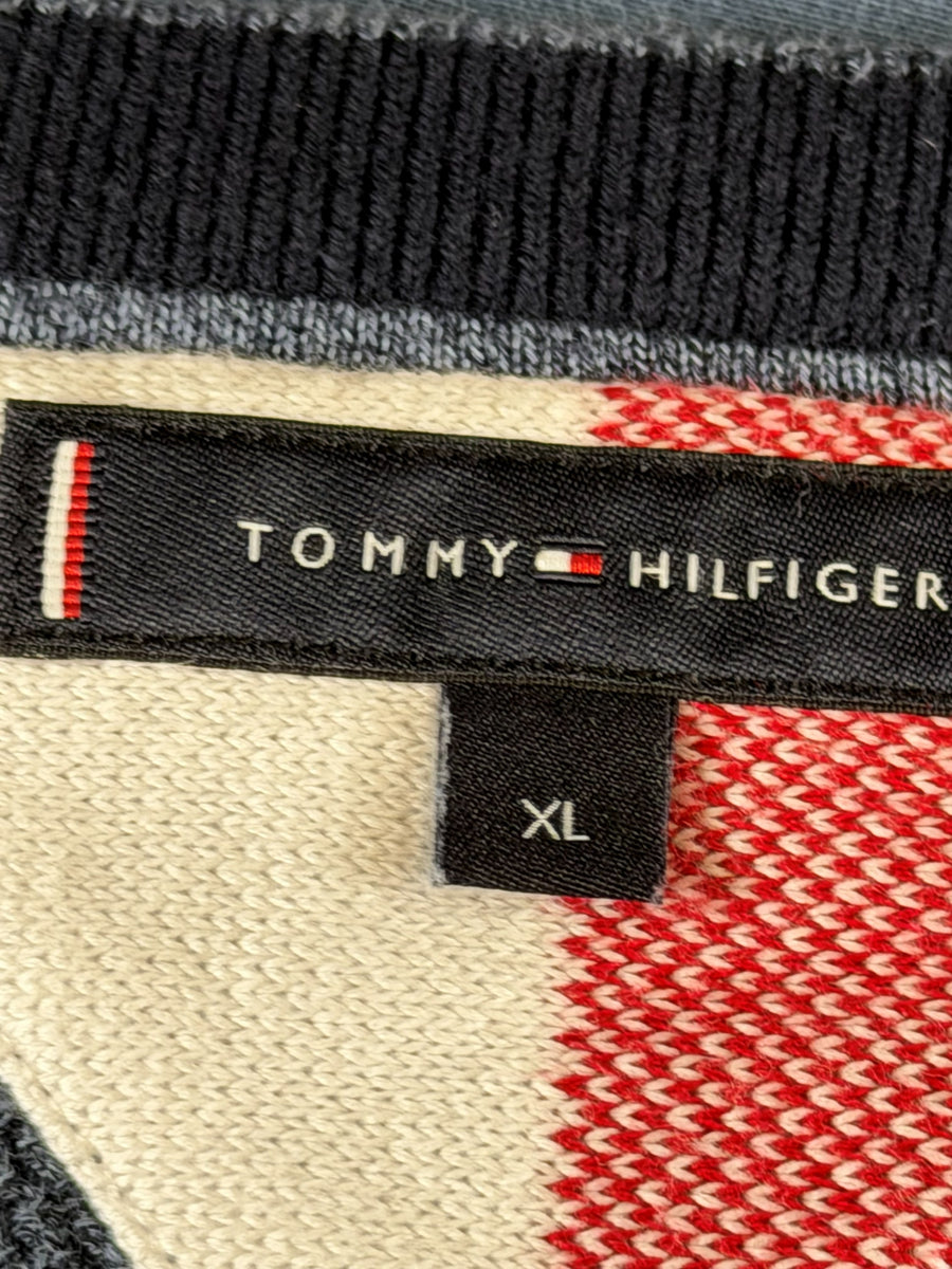 Tommy Hilfiger trui grijs heren maat XL sweater pullover gebreid