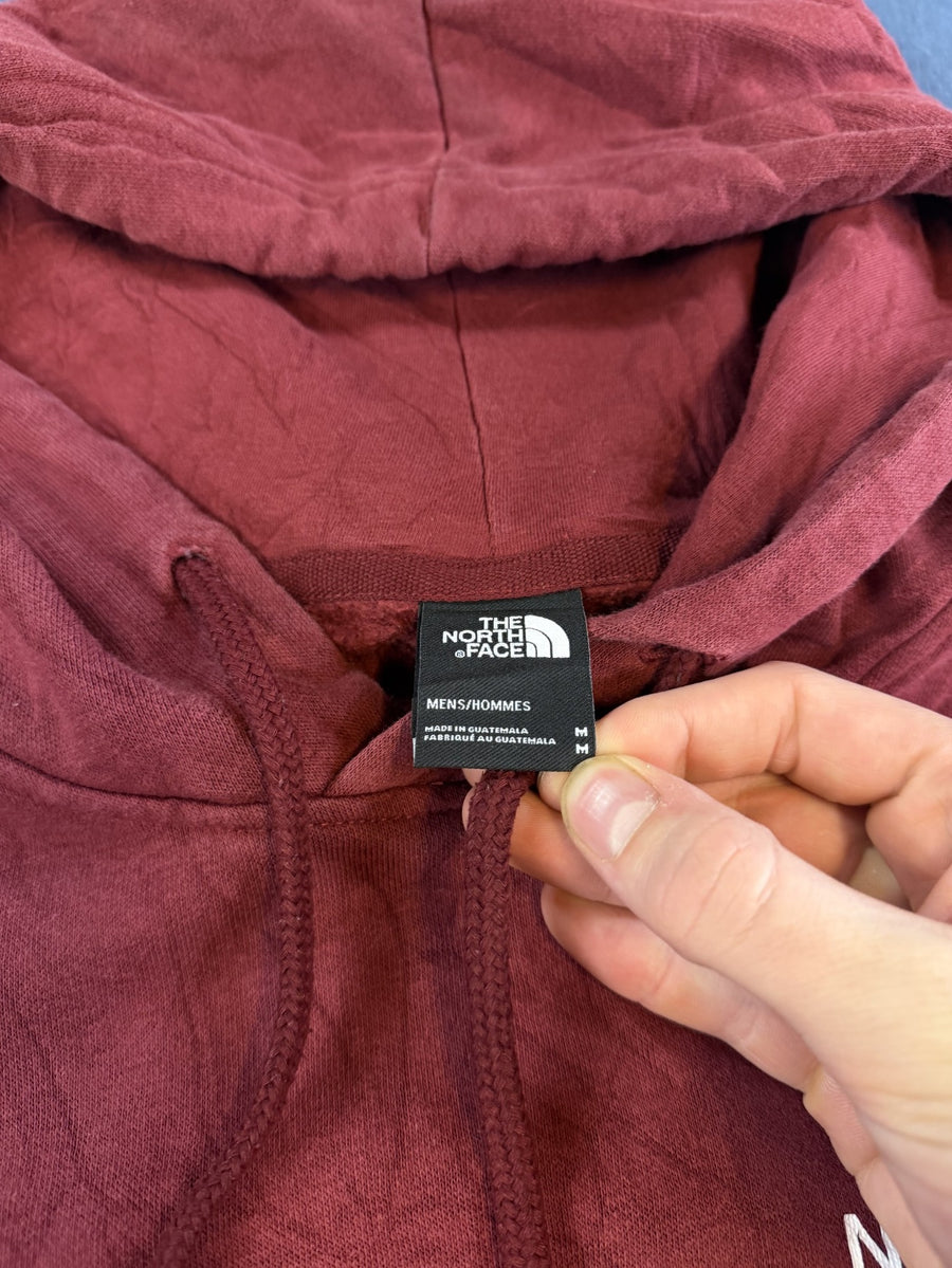Rode The North Face sweater met boxlogo – maat M (hoodie / capuchonvest)