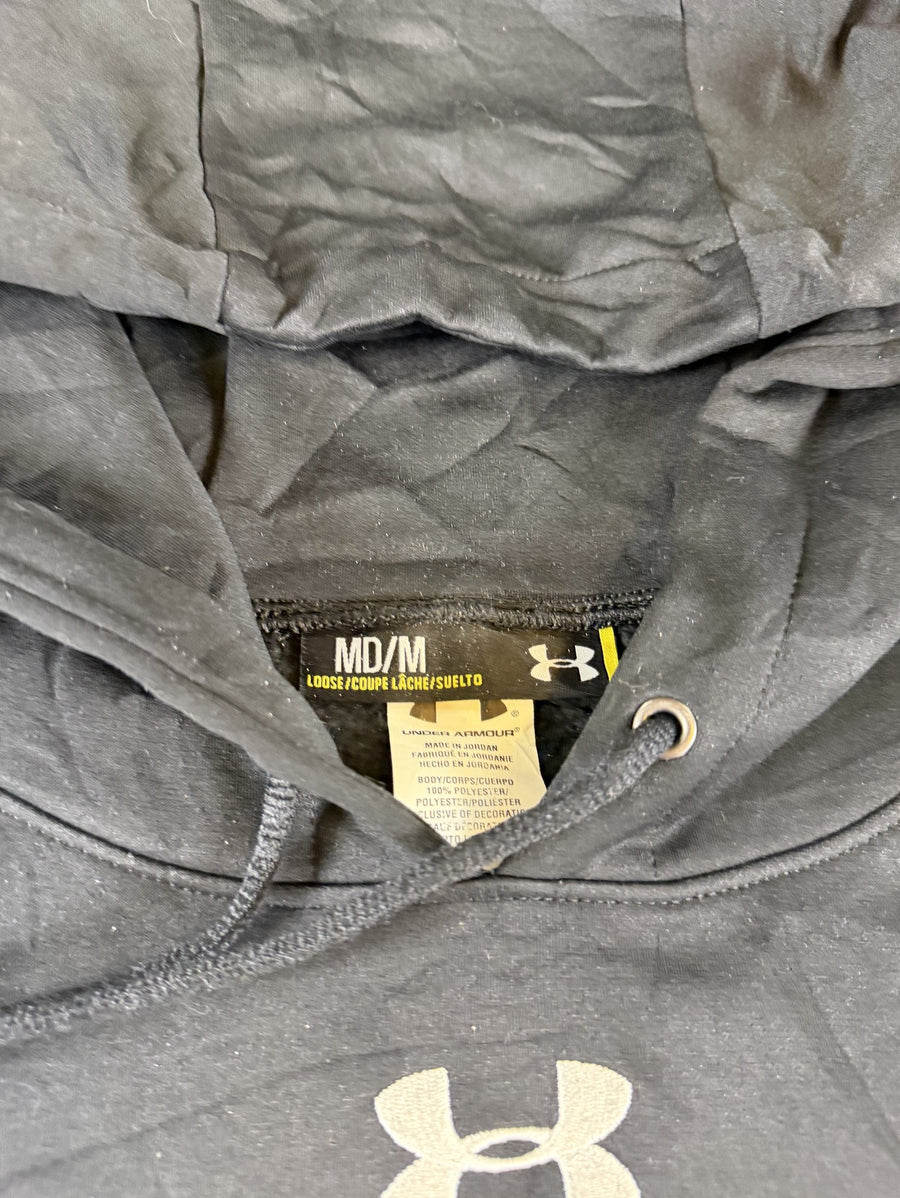 Zwart Under Armour sweater (hoodie/fleecevest), heren maat M, oversized silhouet