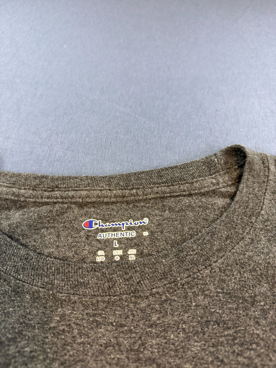 Champion Longsleeve grijs print