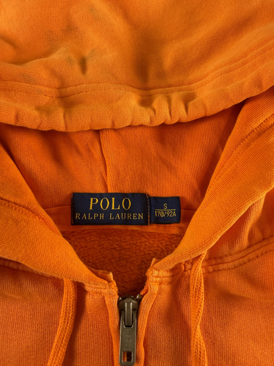 Polo Ralph Lauren hoodie oranje maat S full zip