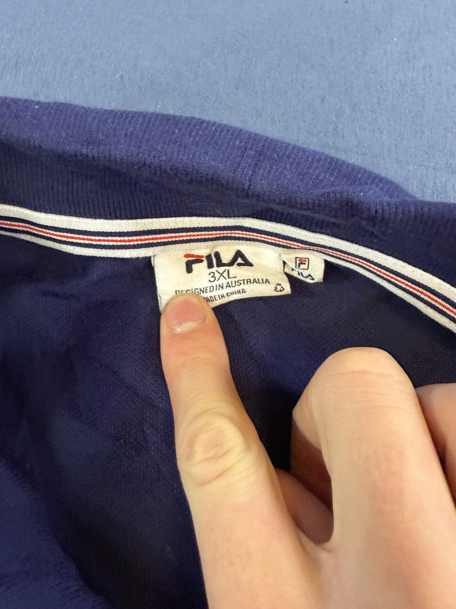 Blauw FILA sportpolo (tennisshirt), maat 3XL