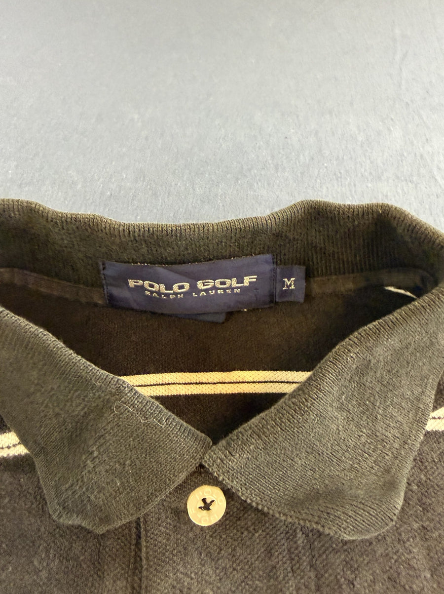 Zwarte piqué polo van Polo Ralph Lauren, maat M (poloshirt / golfpolo)
