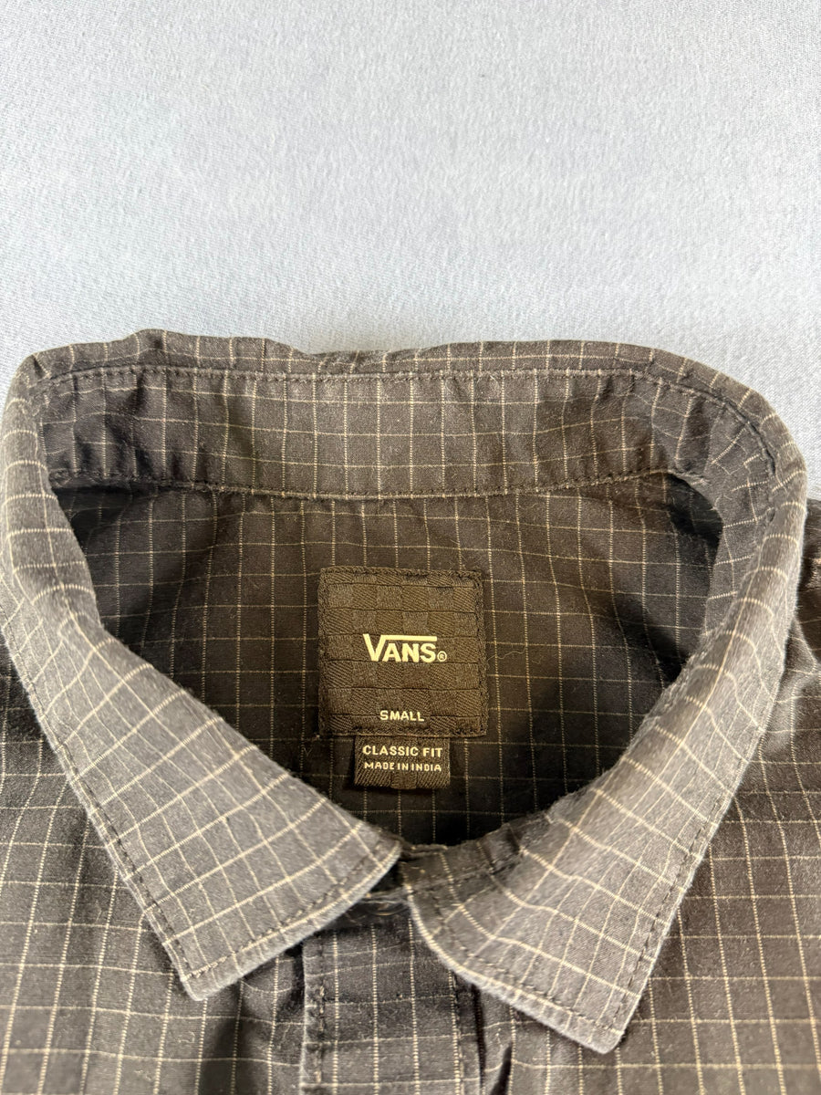 Vans Blouse zwart geruit