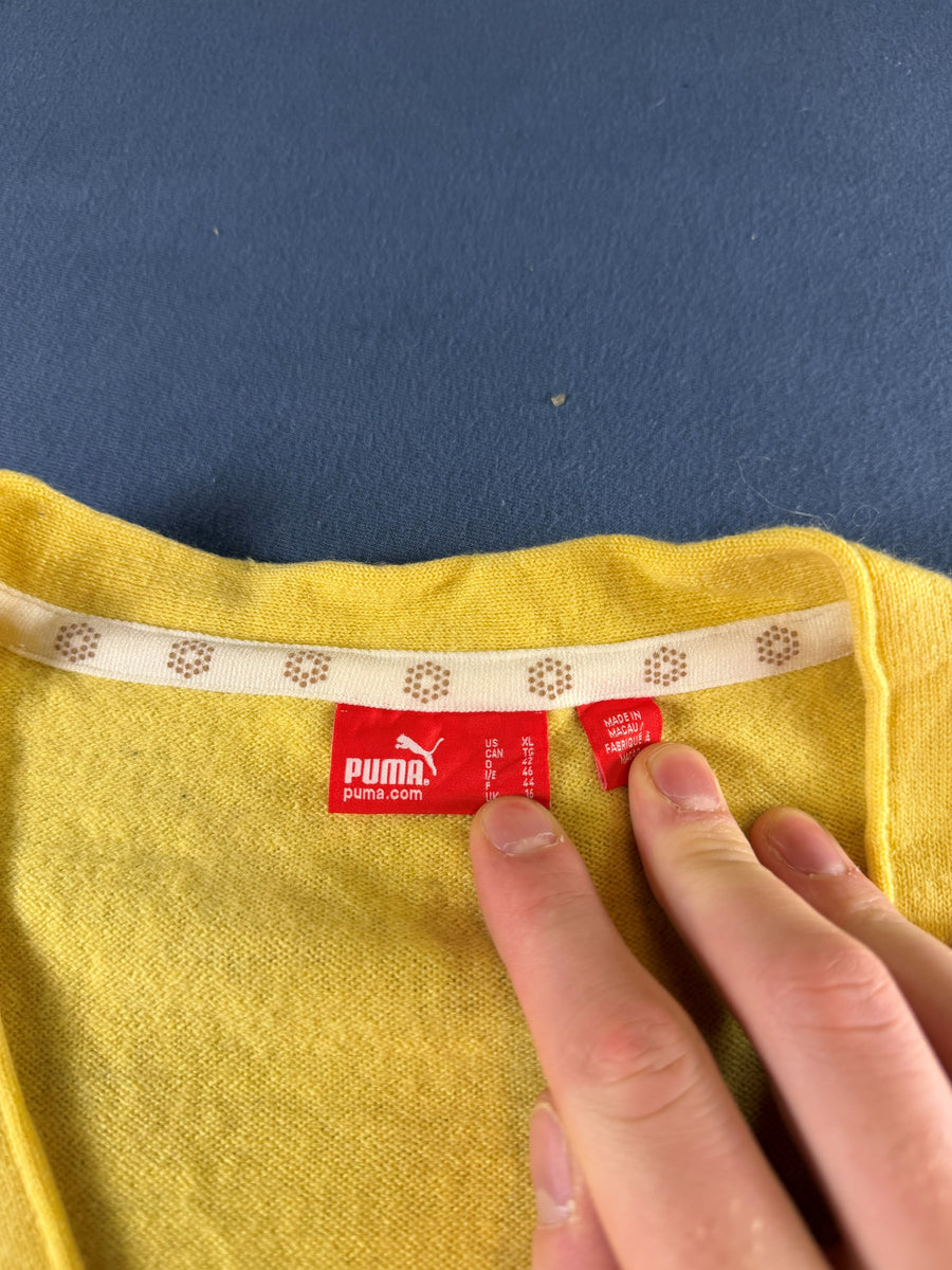 Puma Vest geel gestreept