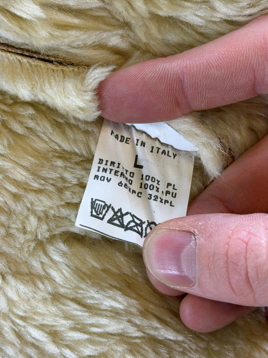 Vintage Dressing Afghaanse jas beige dames maat L
