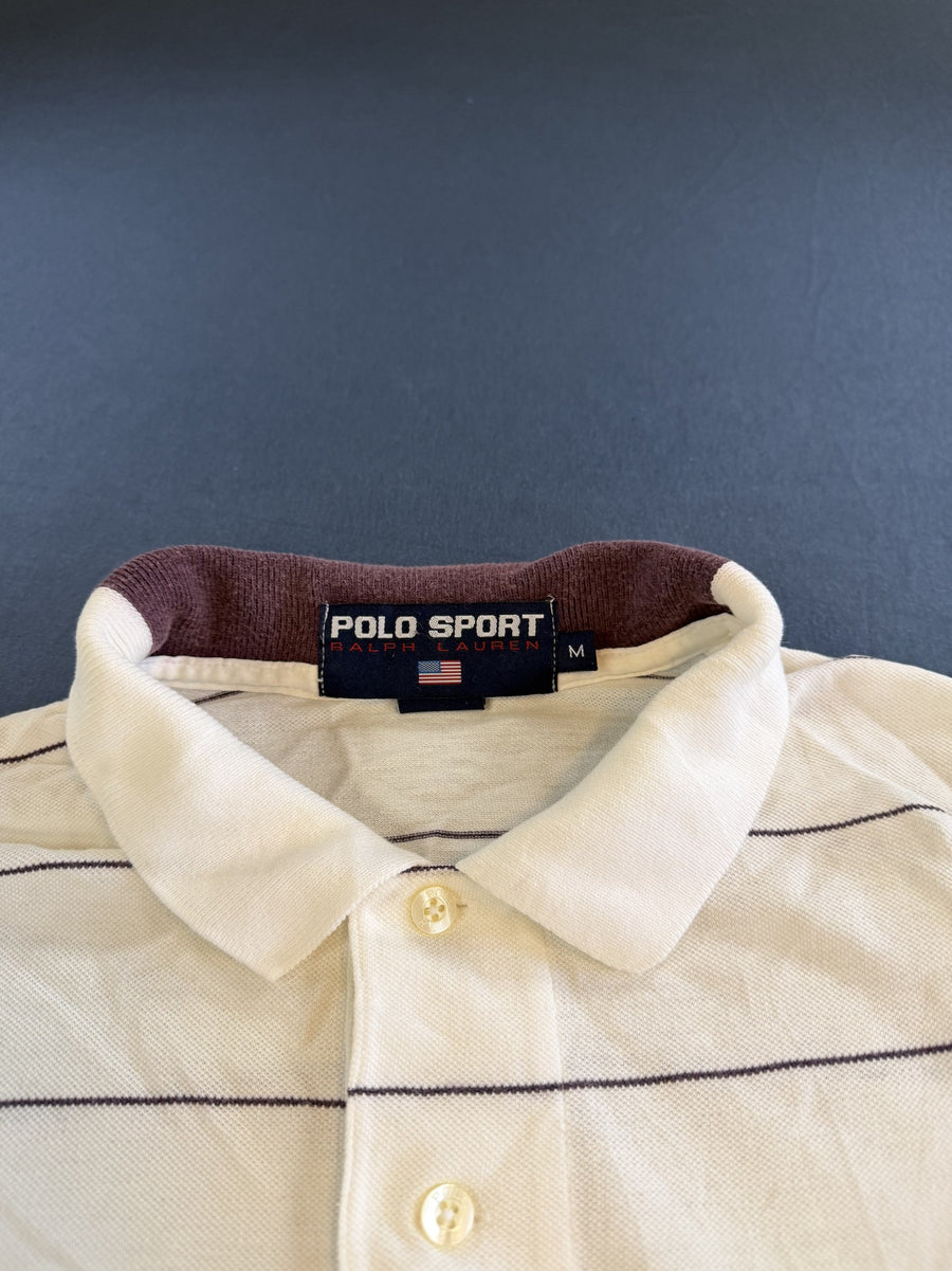 Wit poloshirt van Polo Ralph Lauren (Piqué Polo / Tennisshirt), Polo Sport – Heren Maat M