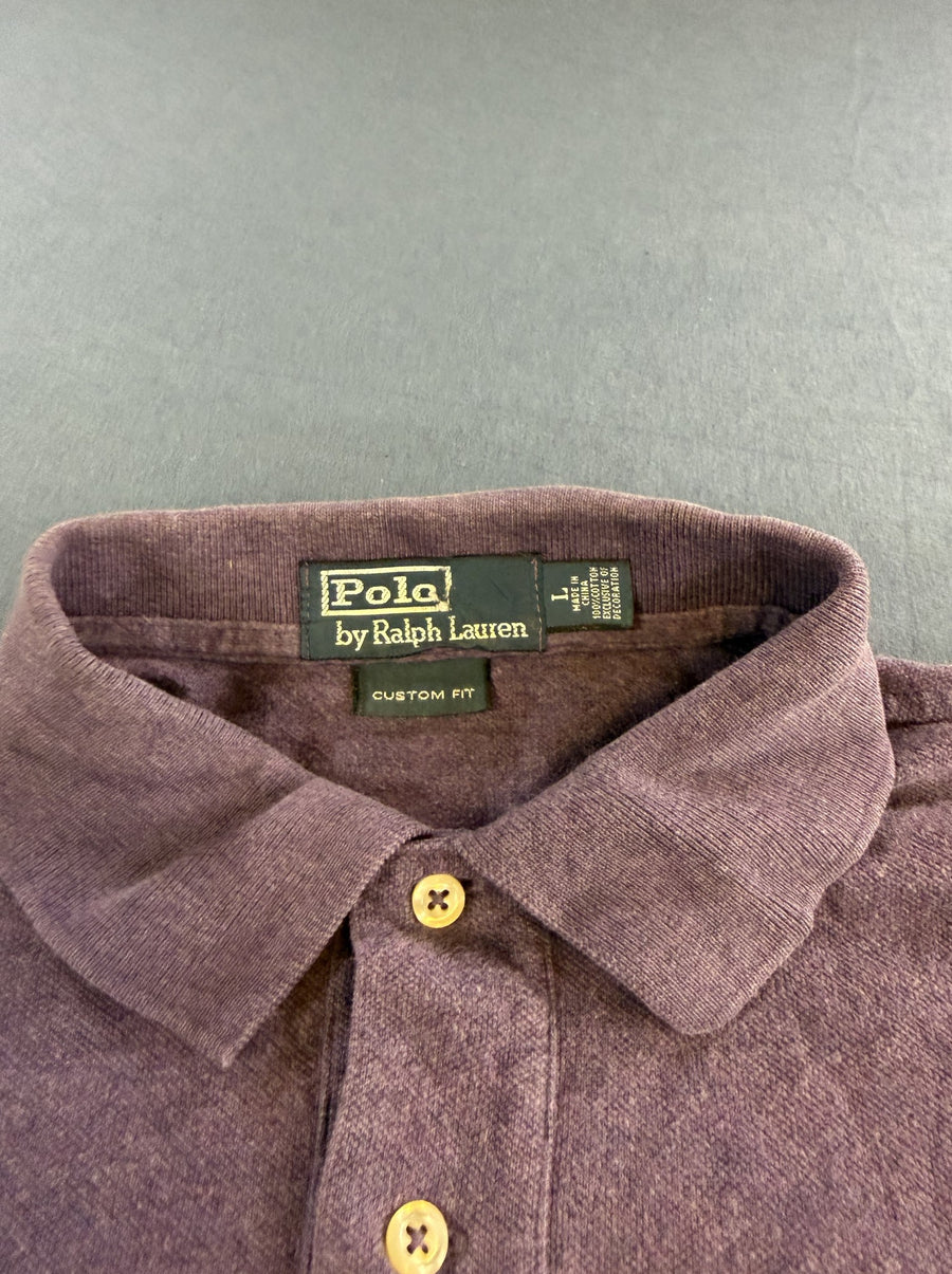 Paars poloshirt Polo Ralph Lauren (polo), maat L, Custom Fit