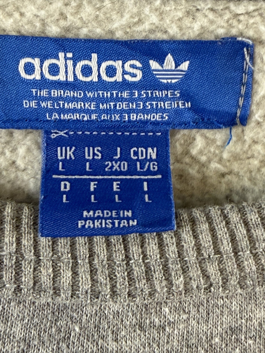 adidas sweater grijs maat L Trefoil