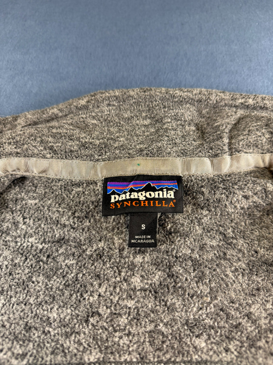Patagonia Synchilla fleece vest grijs dames maat S fleecevest fleecejack