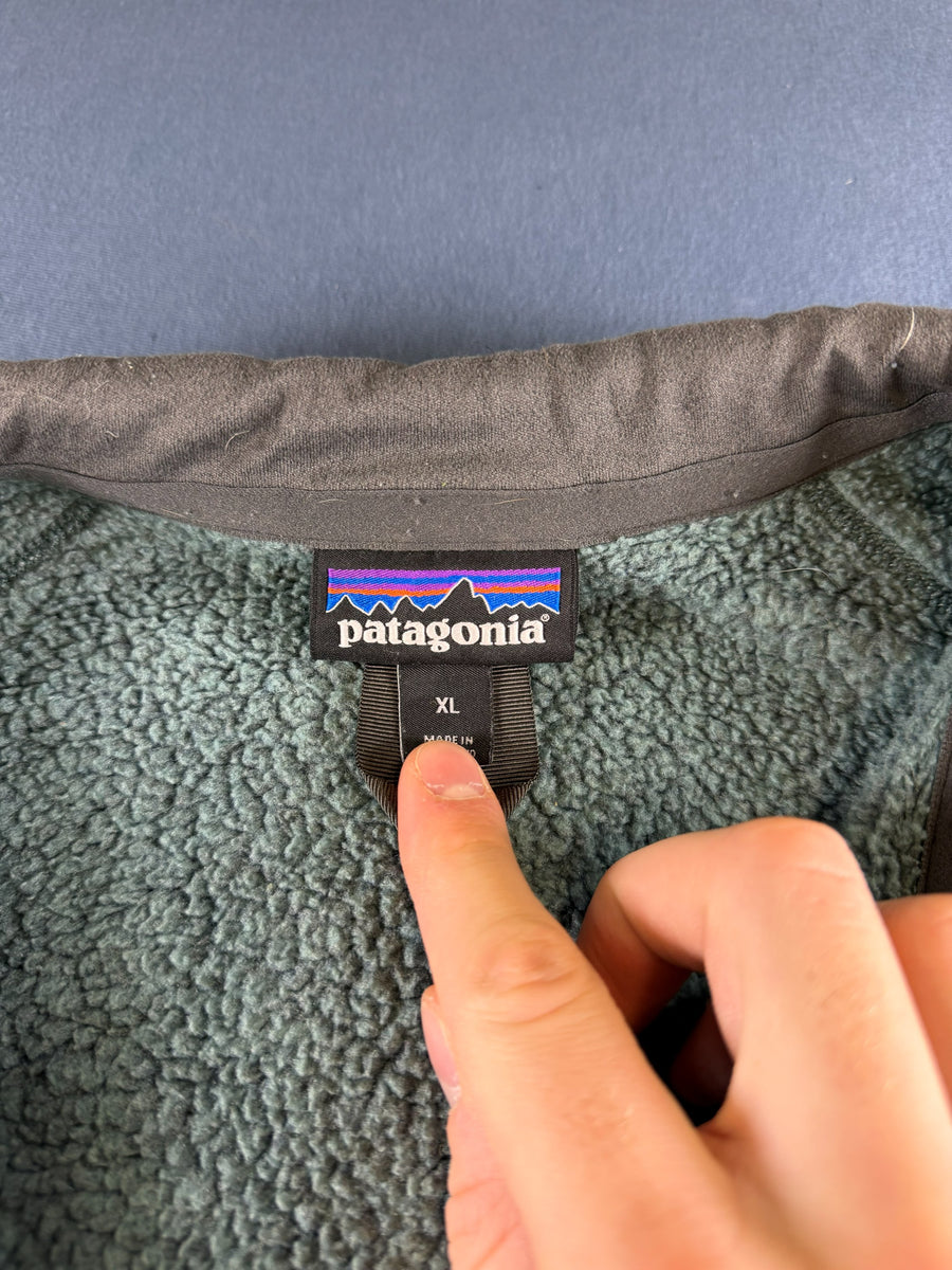 Patagonia Better Sweater trui groen/ lichtblauw gemêleerd heren maat XL pullover gebreid