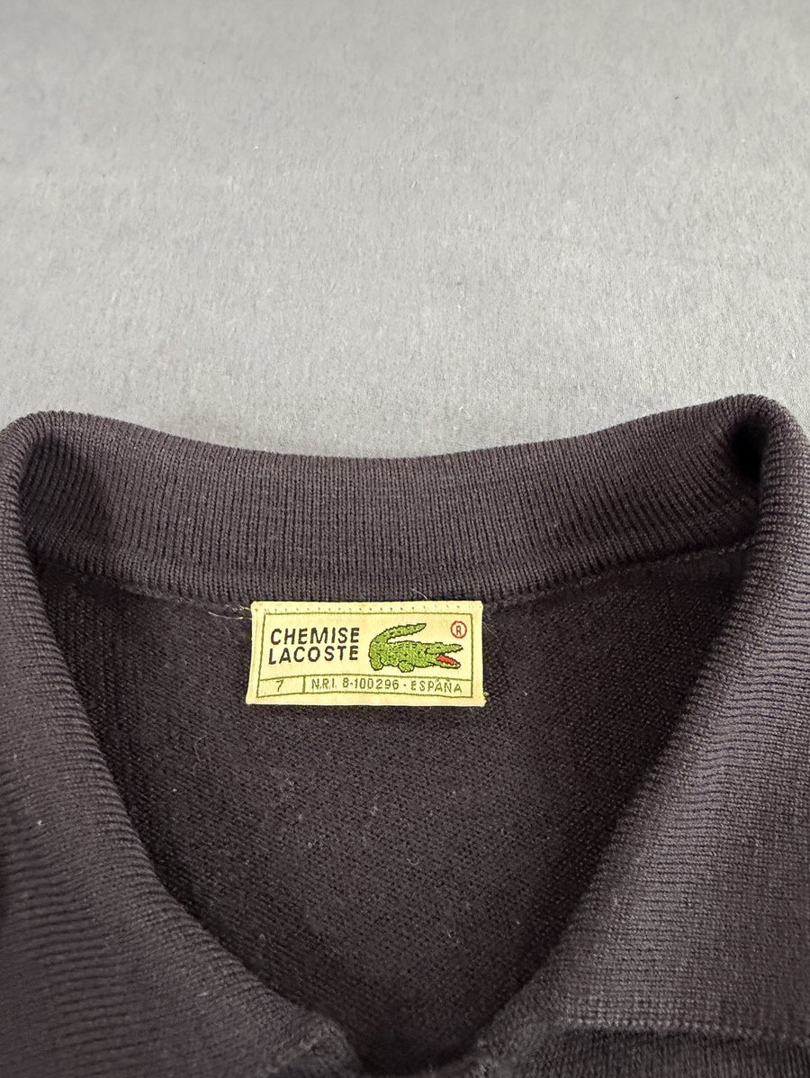 Blauwe Lacoste cardigan (piquévest/breivest), maat XXL