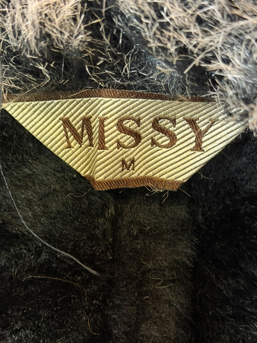Vintage Dressing Afghaanse jas bruin dames maat M
