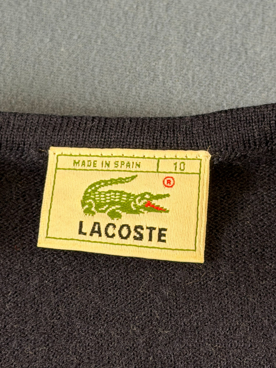 Lacoste bodywarmer zwart dames maat XL gilet mouwloos vest vintage