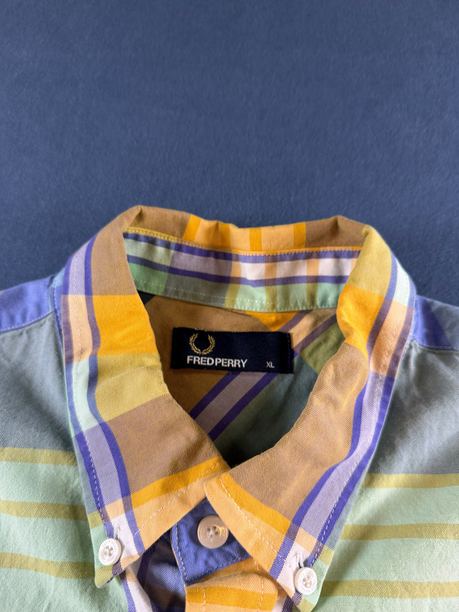 Fred Perry Blouse meerkleurig geruit