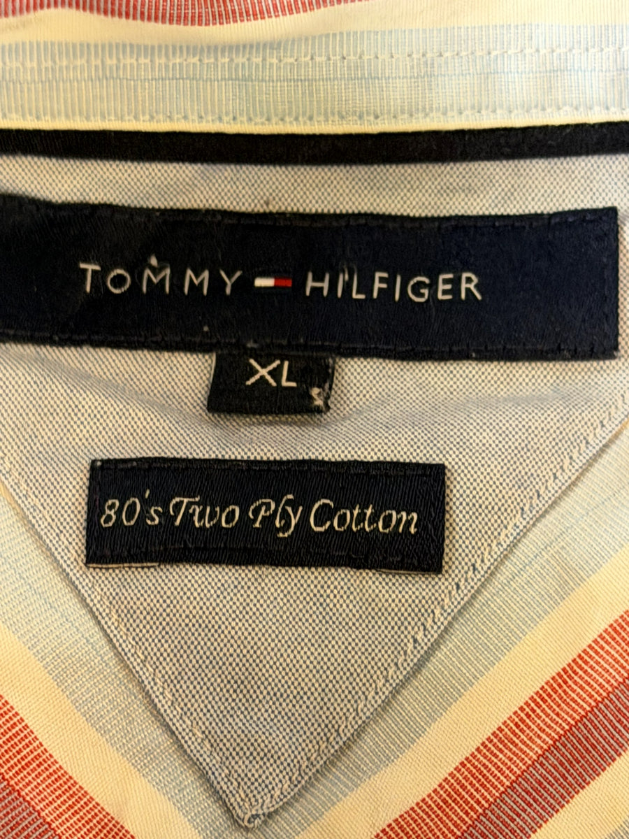 Tommy Hilfiger Blouse paars gestreept