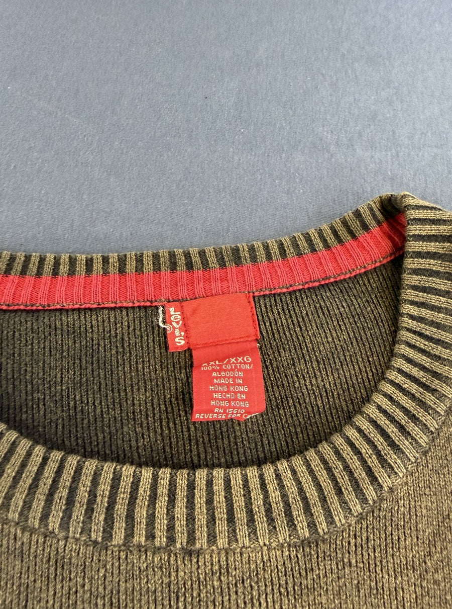 Groene Levi's trui (gebreide trui / pullover) maat XXL