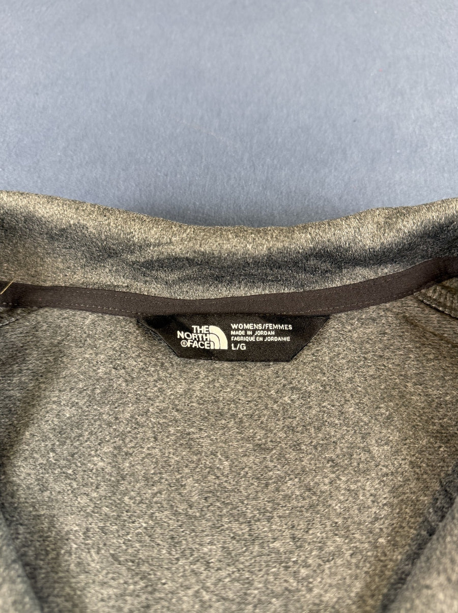 Grijs The North Face fleecevest (quarter-zip fleecetrui), dames maat L