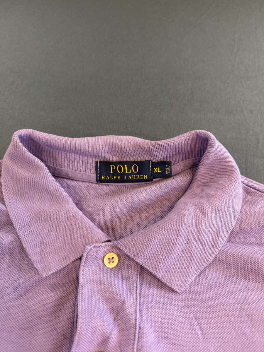 Paarse Ralph Lauren Piqué-Polo (Heren Poloshirt / Pikeshirt), Maat XL