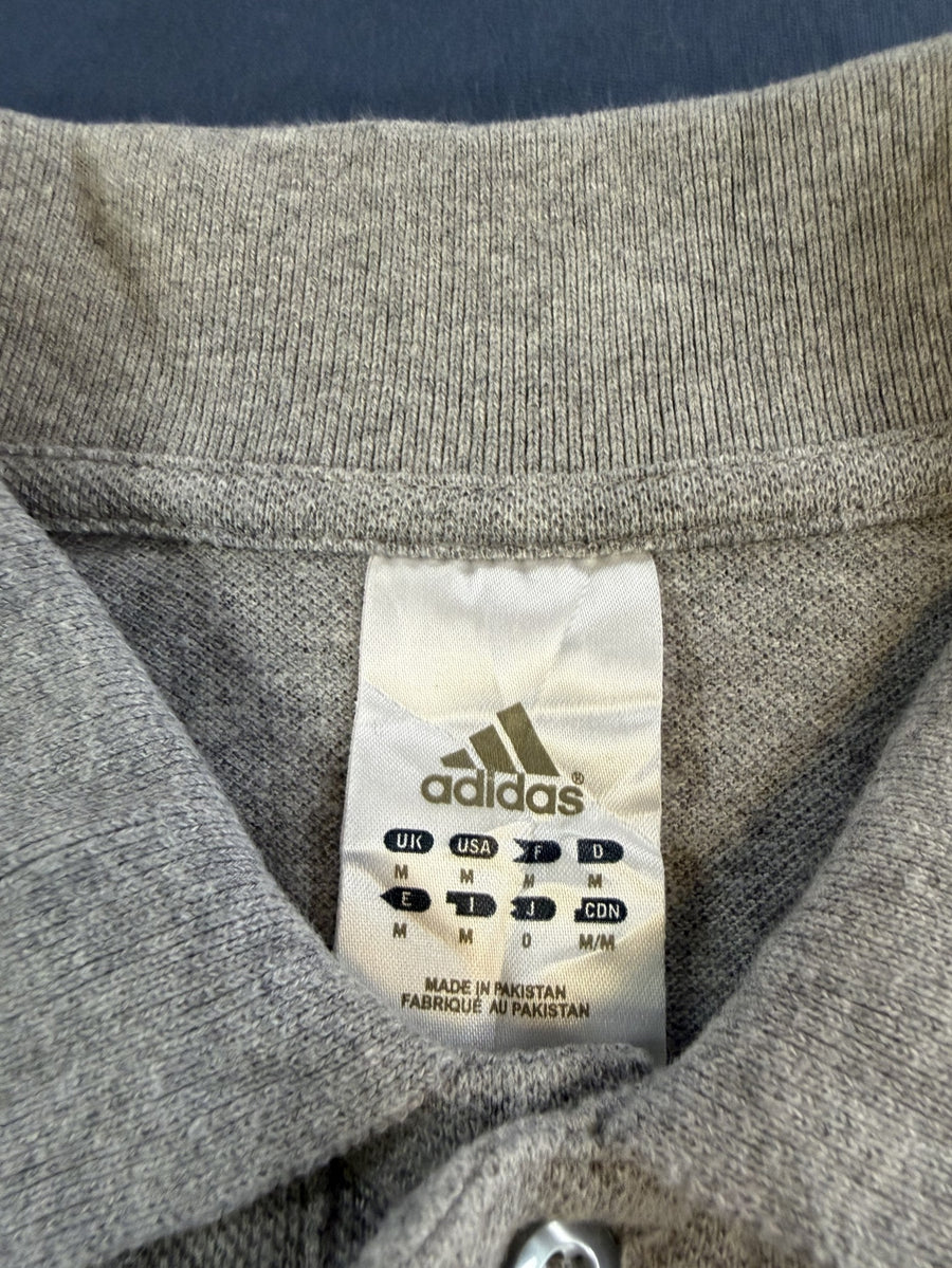 Grijze adidas Team GB polo (poloshirt / sportpolo), maat M