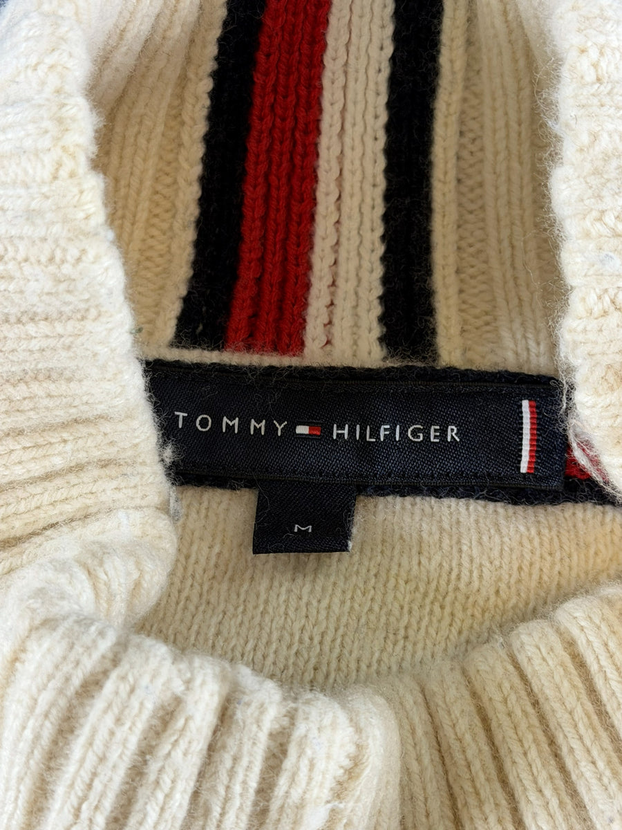 Tommy Hilfiger trui grijs heren maat M sweater pullover gebreid