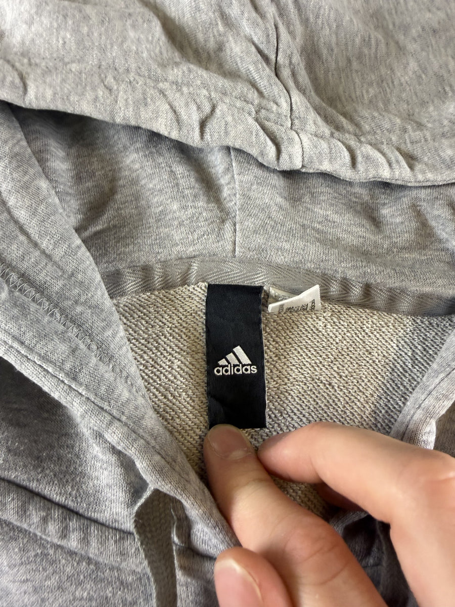 adidas hoodie grijs maat L 3-Stripes