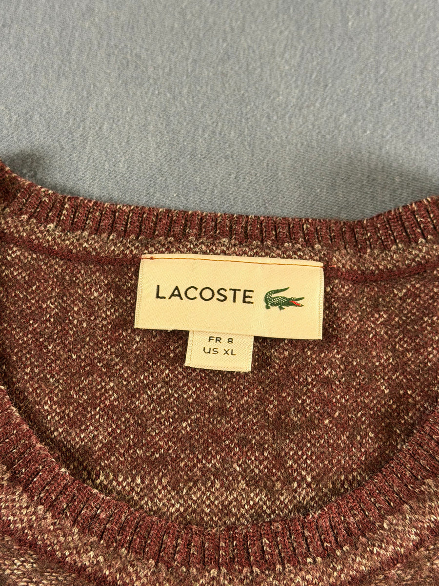 Lacoste Trui rood gestreept