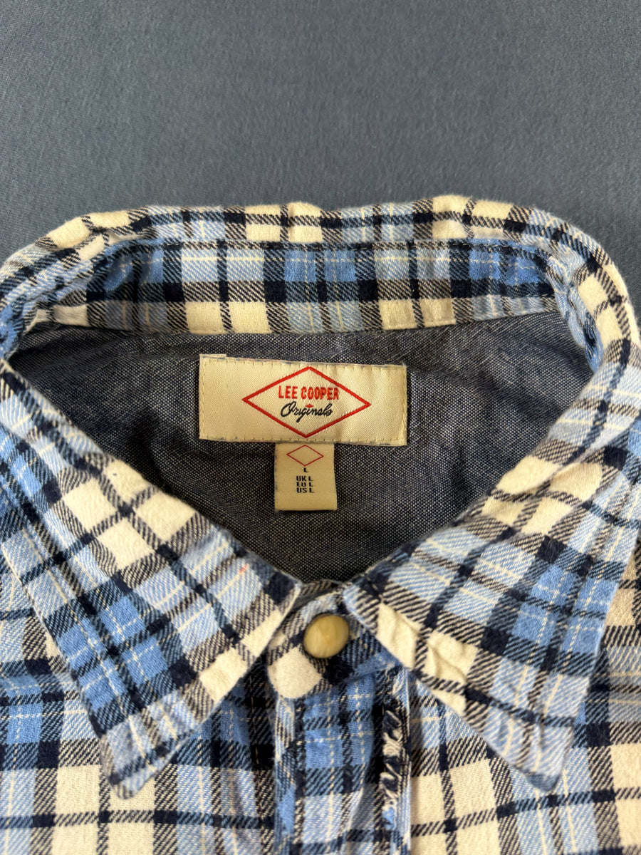 Lee Blouse blauw geruit