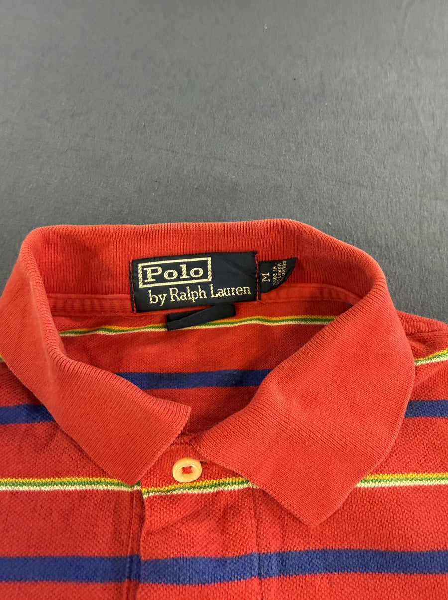 Rode streeppolo van Ralph Lauren (poloshirt / tennisshirt), maat M
