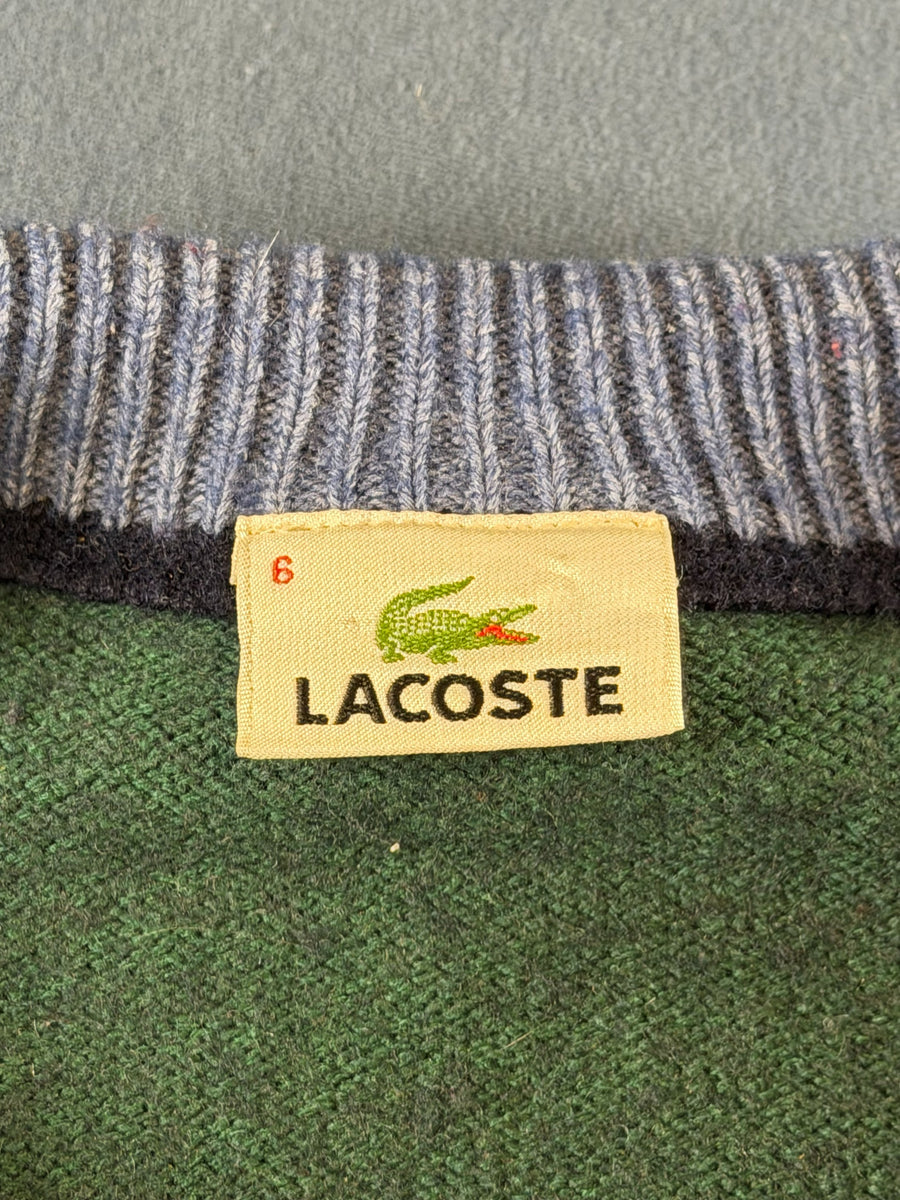 Lacoste Trui groen gestreept