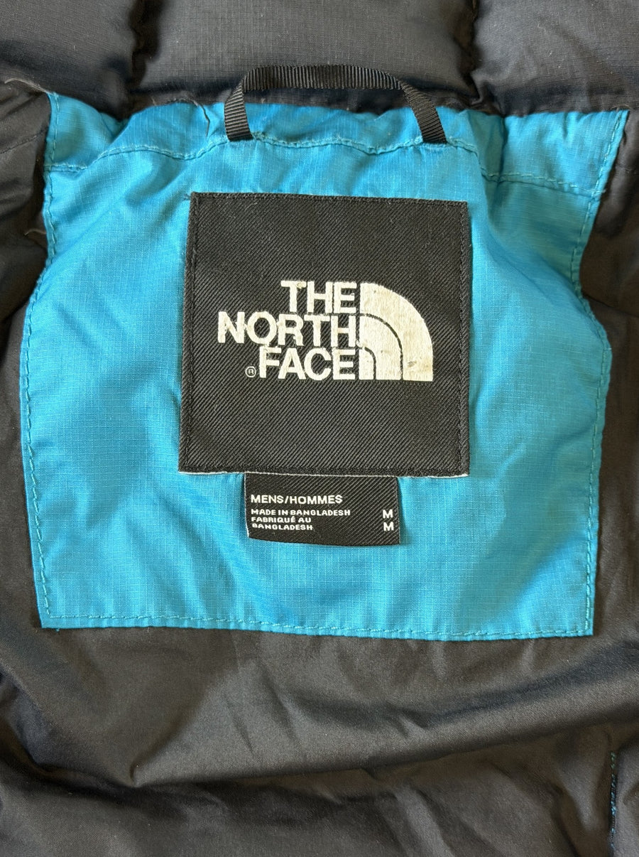 Blauwe The North Face jas, maat M (puffer jack / gewatteerde winterjas)