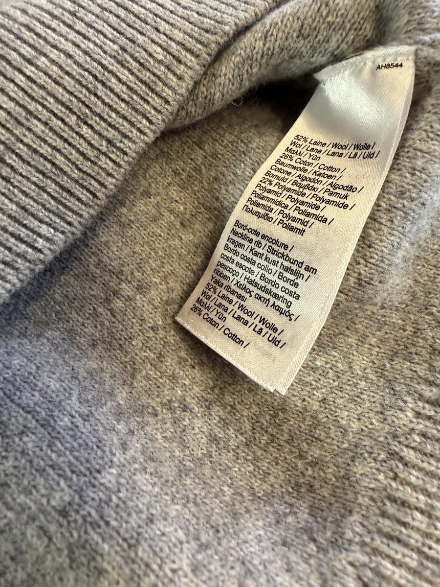 Grijs gemêleerde Lacoste heren trui, maat XXL (crewneck sweater / pullover)