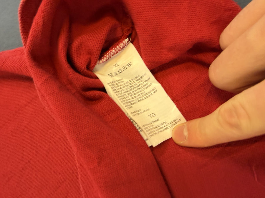 Rood Nautica piqué poloshirt (sportpolo / golfshirt) maat XL