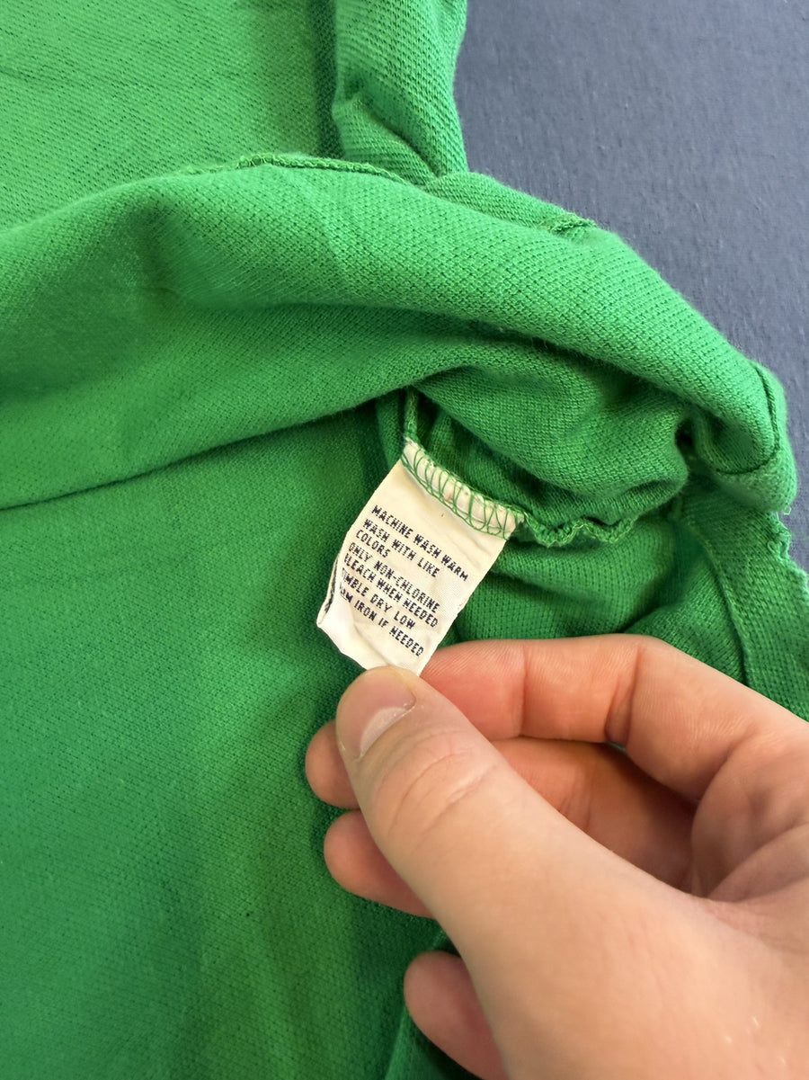 Groen Polo Ralph Lauren Poloshirt – Vintage Heren Maat L (Piquéshirt / Golfshirt)