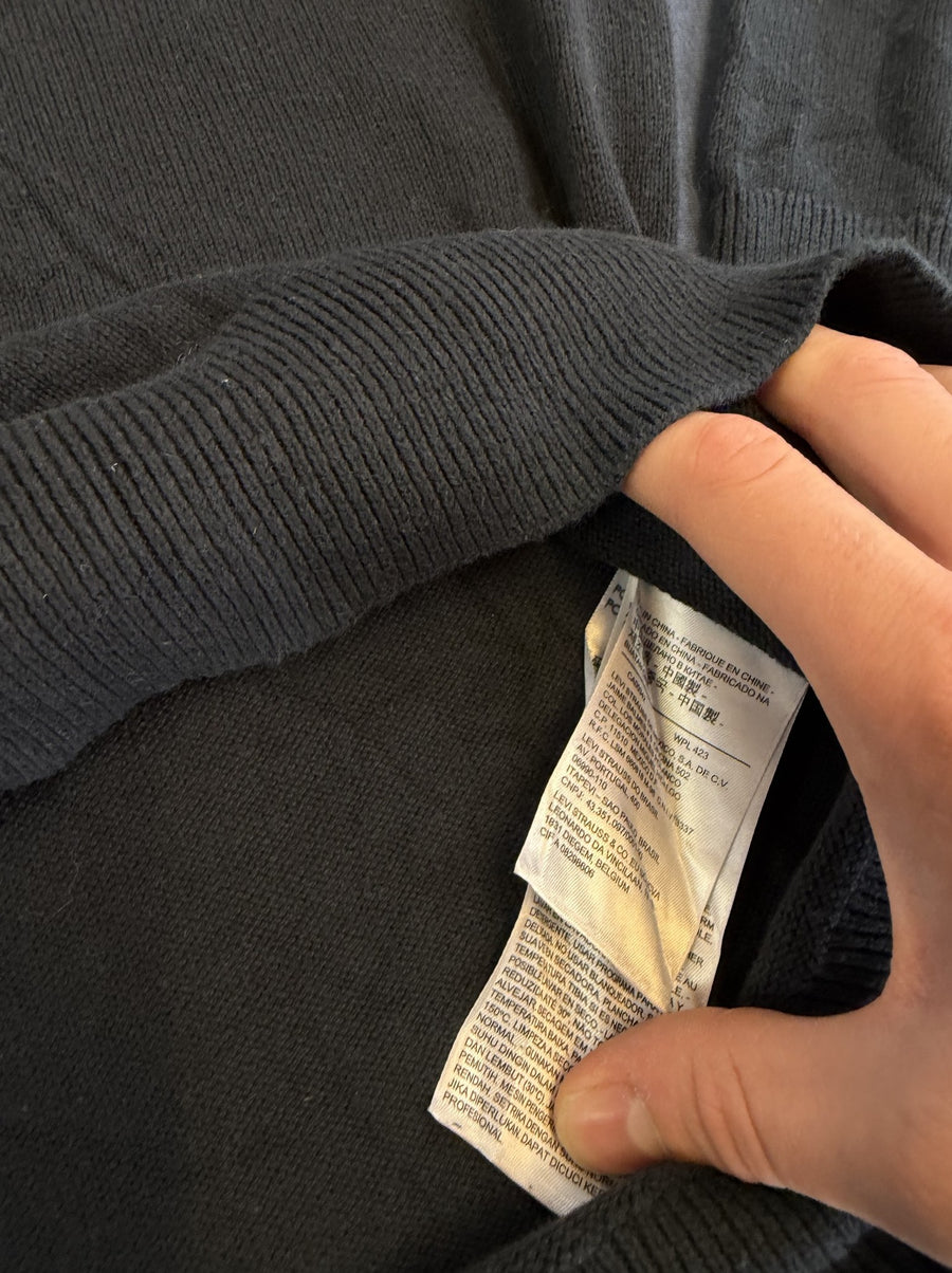 Zwarte Levi's heren pullover, maat XXL (v-halstrui / sweater)