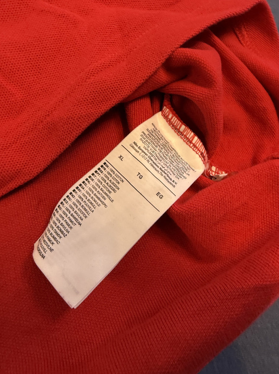Rood Nike polo maat XL (poloshirt / piqué shirt met geborduurd logo)
