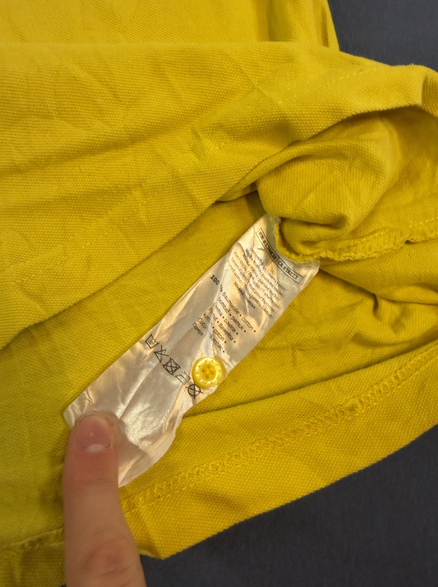 Geel Kappa poloshirt, maat M (golfshirt / polo met korte mouw)