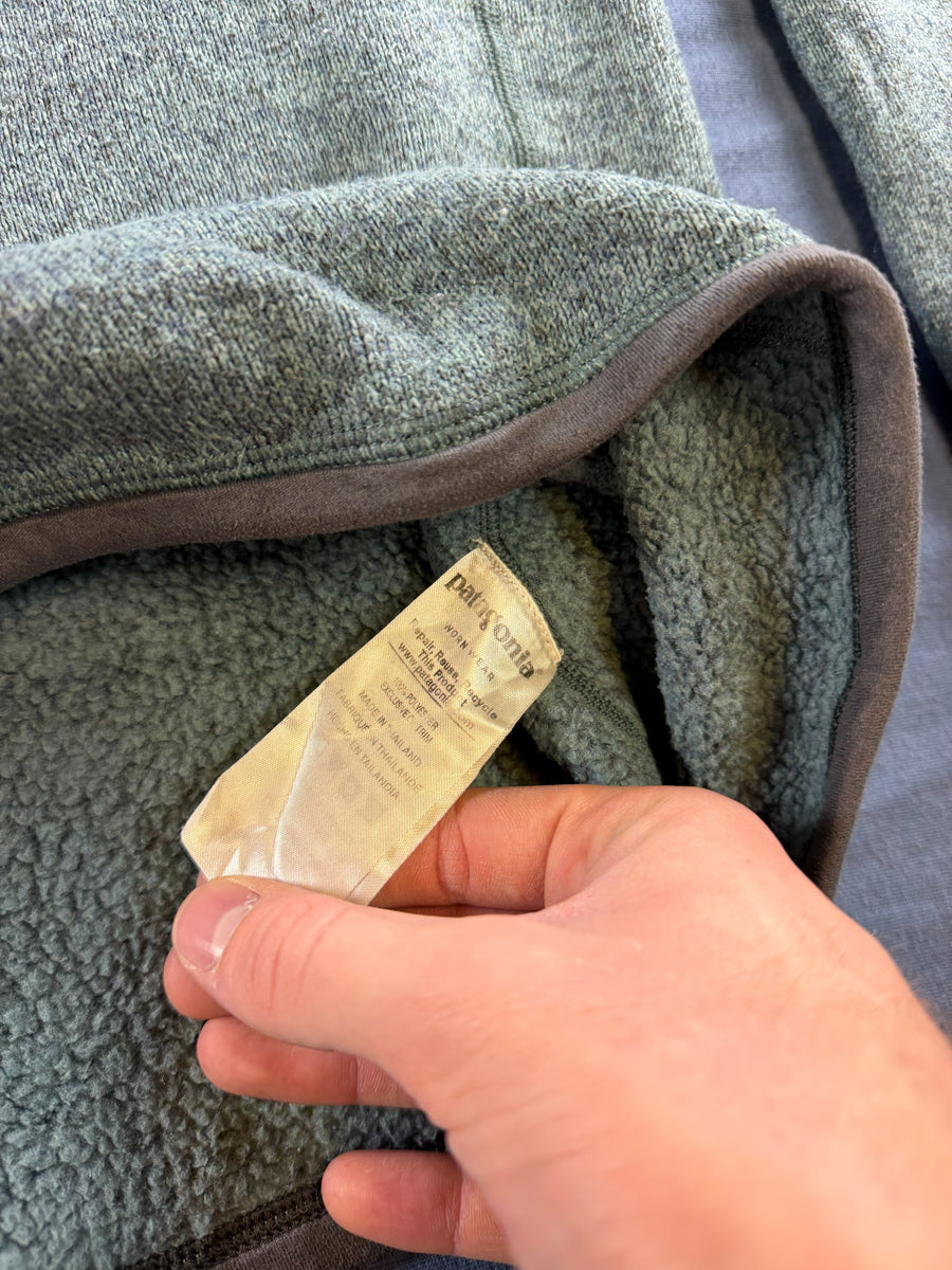 Patagonia Better Sweater trui groen/ lichtblauw gemêleerd heren maat XL pullover gebreid