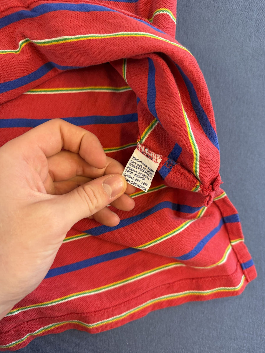 Rode streeppolo van Ralph Lauren (poloshirt / tennisshirt), maat M