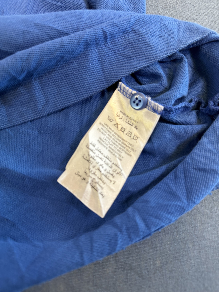 Blauwe adidas polo (sportshirt), maat M