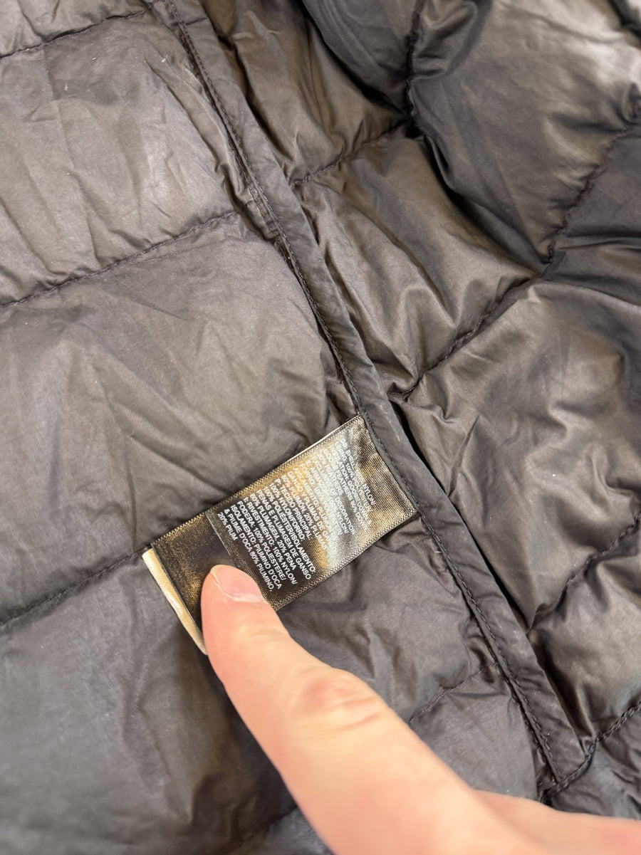 Zwarte The North Face winterjas (gewatteerde donsjas / puffer) met capuchon – maat S