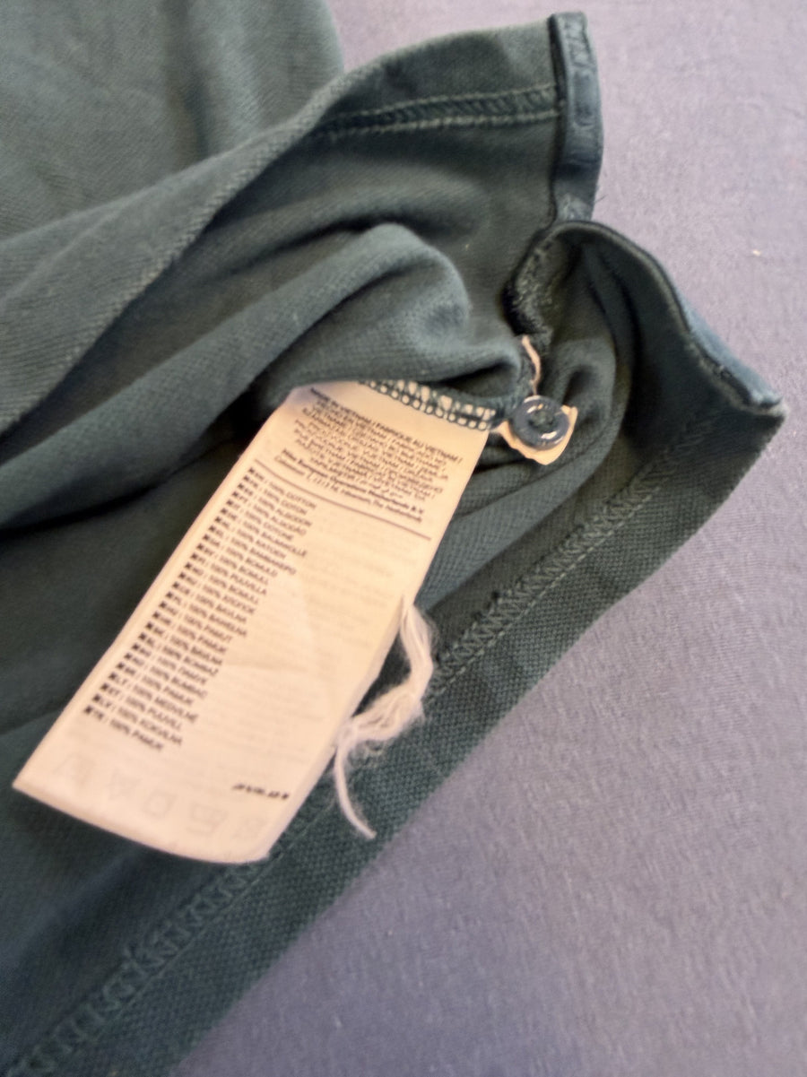 Donkergroene herenpolo van Nike (piquéshirt), maat L met swoosh-logo