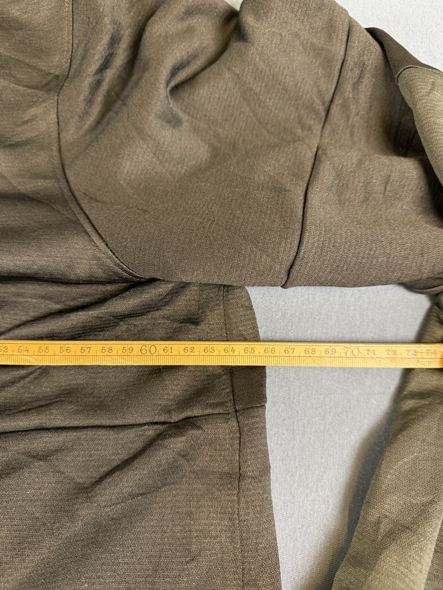 Zwart Nike herenvest maat XXL met kwartrits en logo op de borst (fleecetrui / sweatvest)