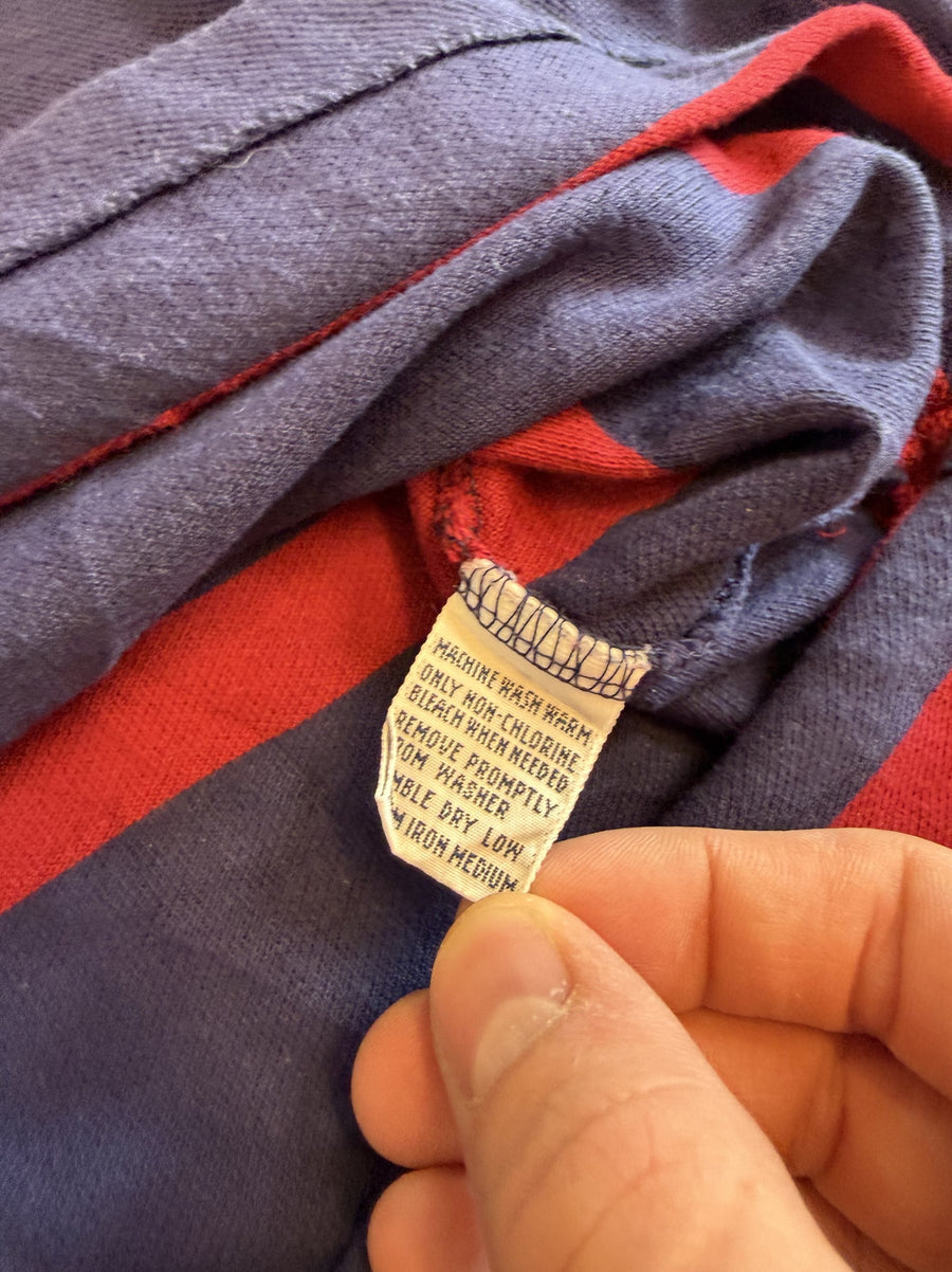 Marineblauw gestreept poloshirt (polo pique), Polo Ralph Lauren, maat XL heren