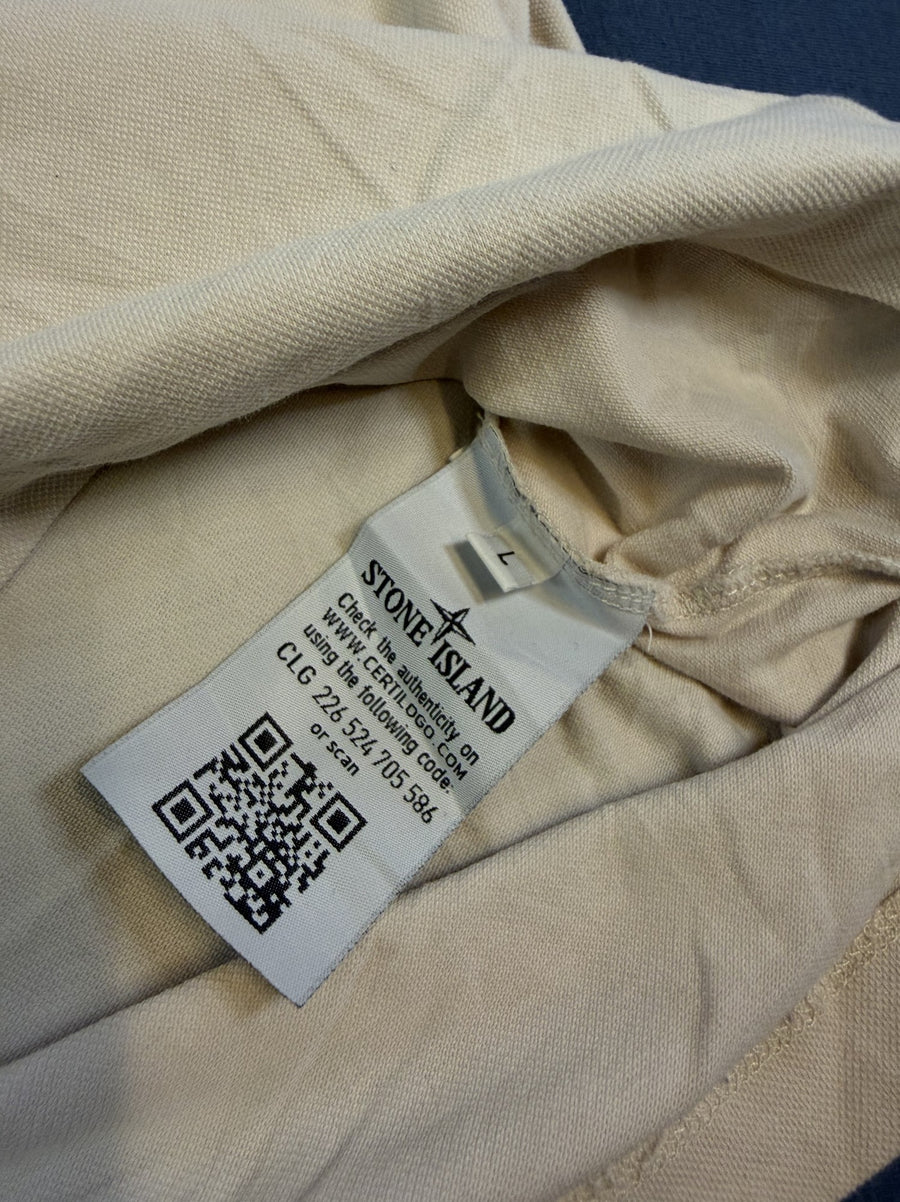 Stone Island polo in grijs, maat L (poloshirt / piqué shirt)